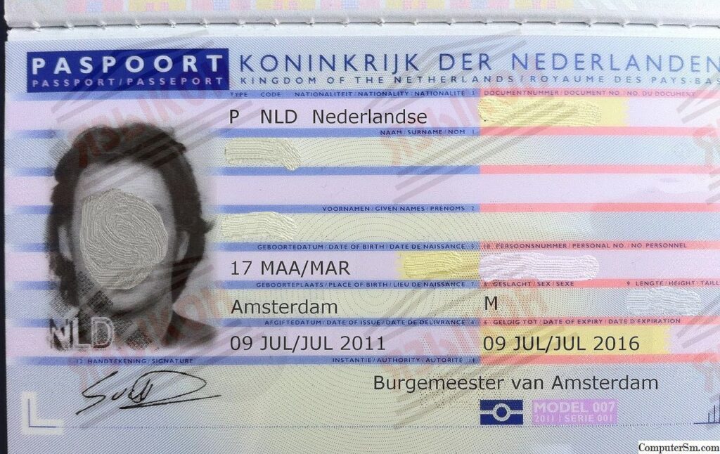 Перевод паспорта Нидерландов