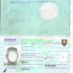Перевод словацкого паспорта